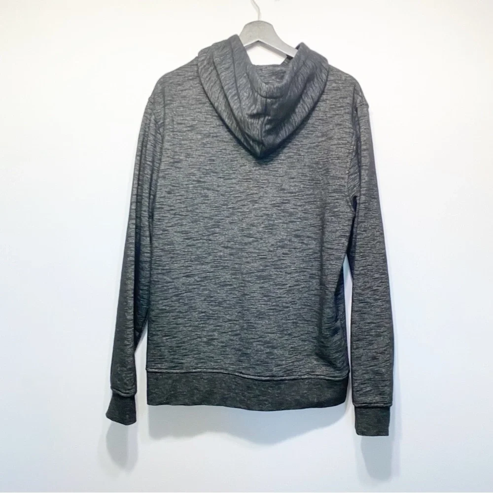 Slate & Stone Black Marl pouched Hoodie Men’s LG - Picture 2 of 4